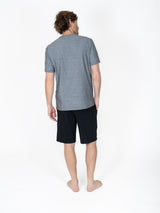 Creaciones Parisinas, Pijama caballero short, gris Oxford liso.