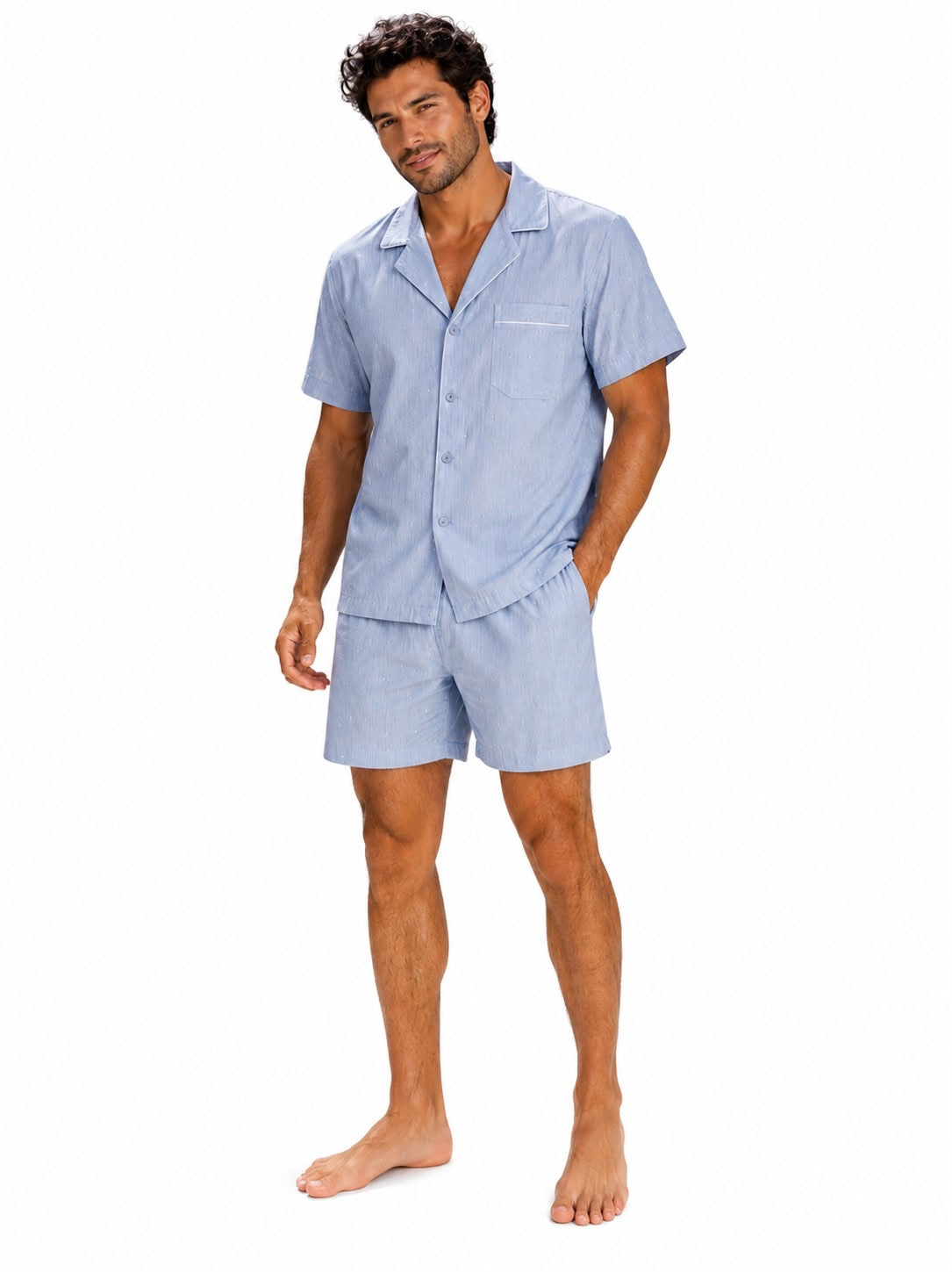 Pijama caballero camisera