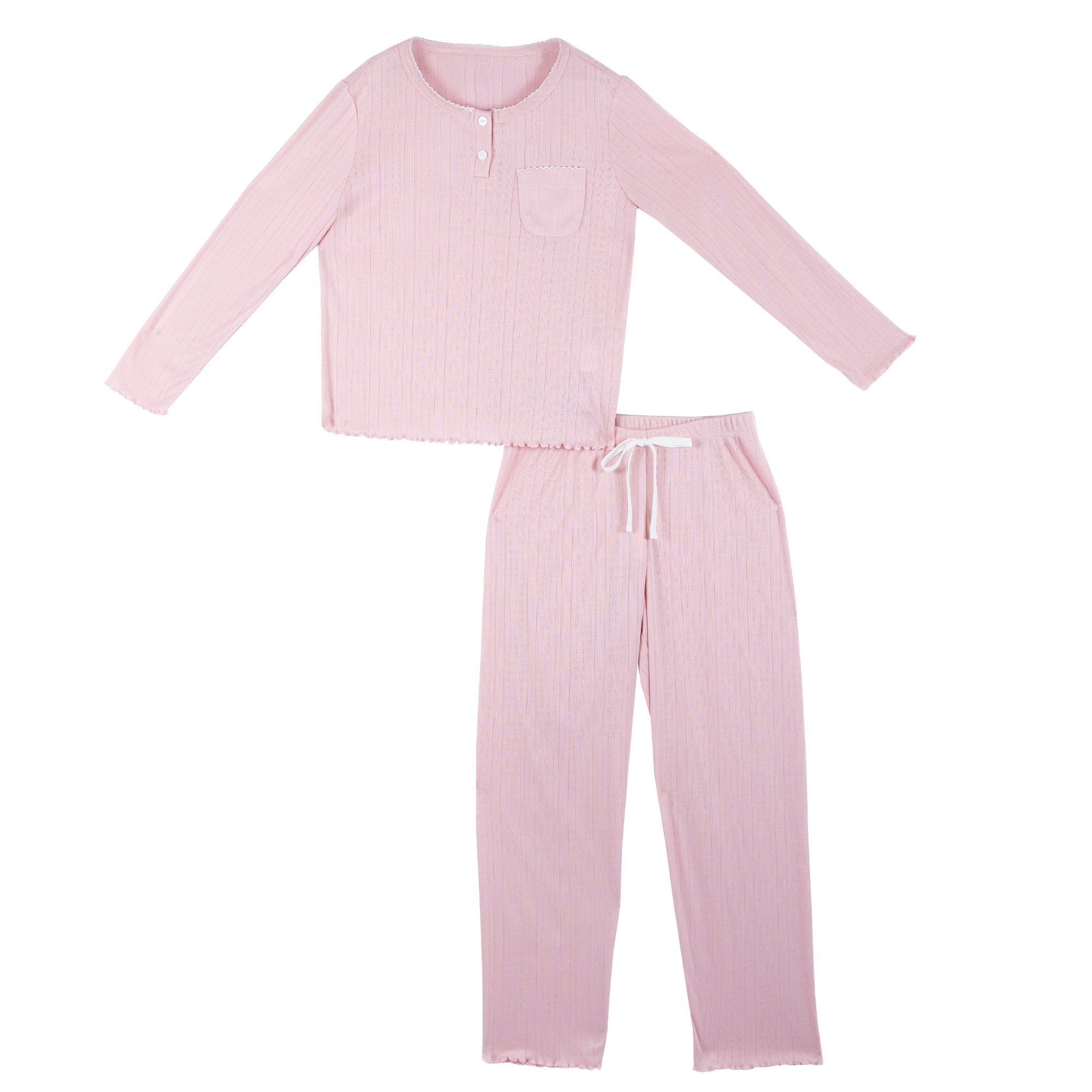 Creaciones parisinas, Pijama niña escote en V manga larga