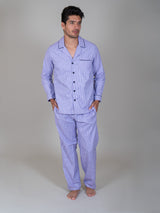 2117004 PIJAMA CABALLERO CAMISERA CON BOTONES