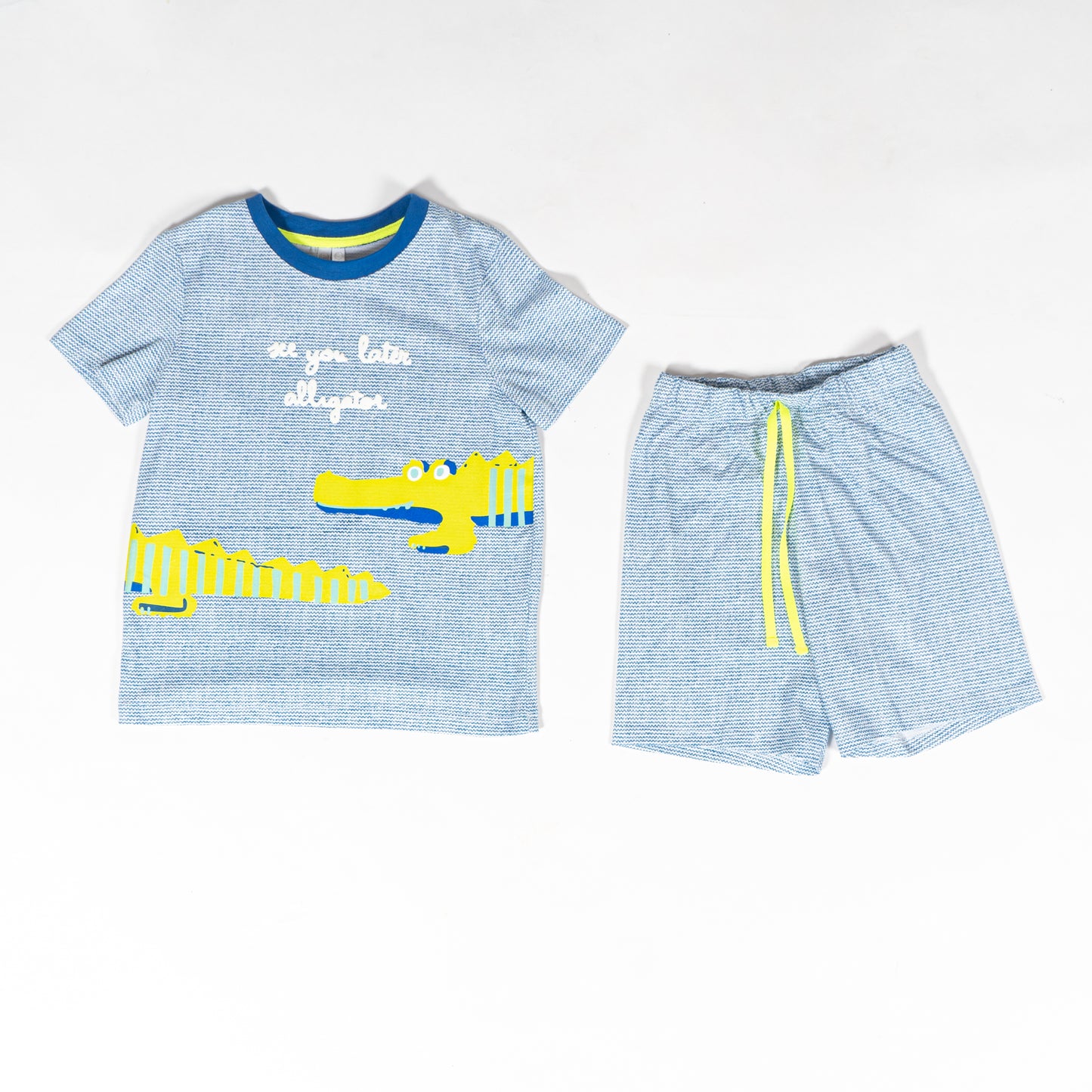 2037S033 Pijama niño estampado cocodrilo
