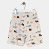 Pijama niño short m/c estampado flores